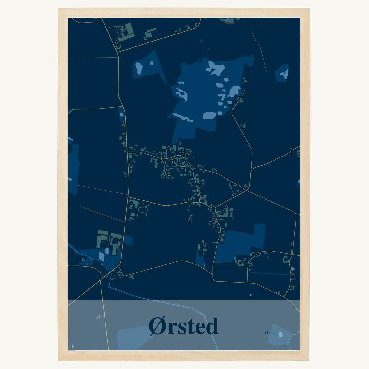 Ørsted plakat – Firkantet 2026 – Mørk blå