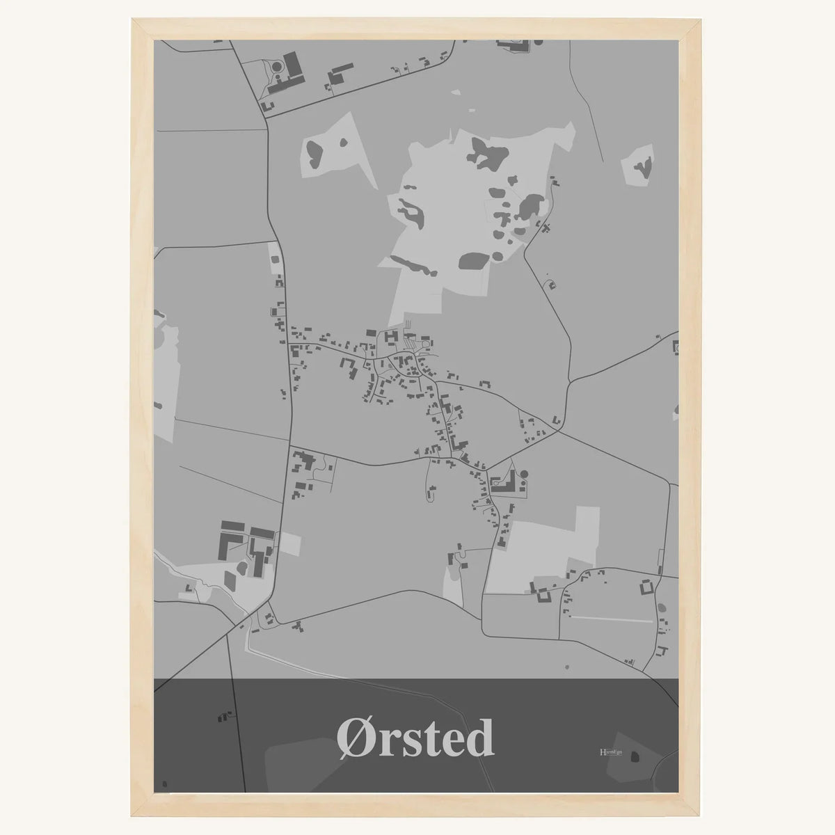 Ørsted plakat – Firkantet 2026 – Lys pastel grå