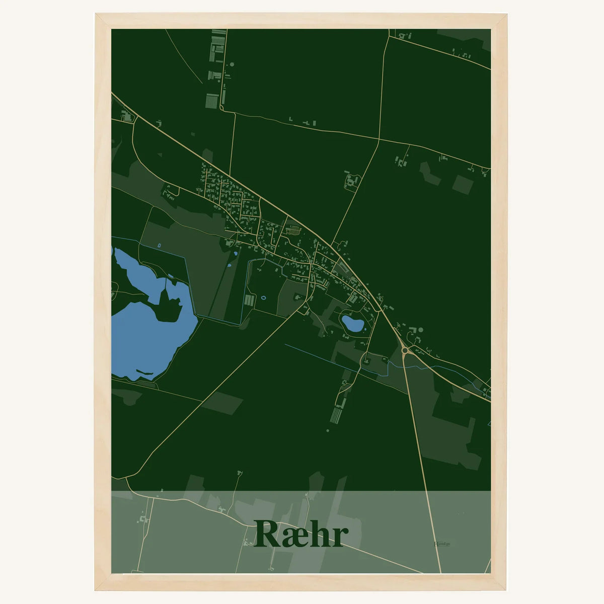 Ræhr plakat – Firkantet 2026 – Mørk grøn