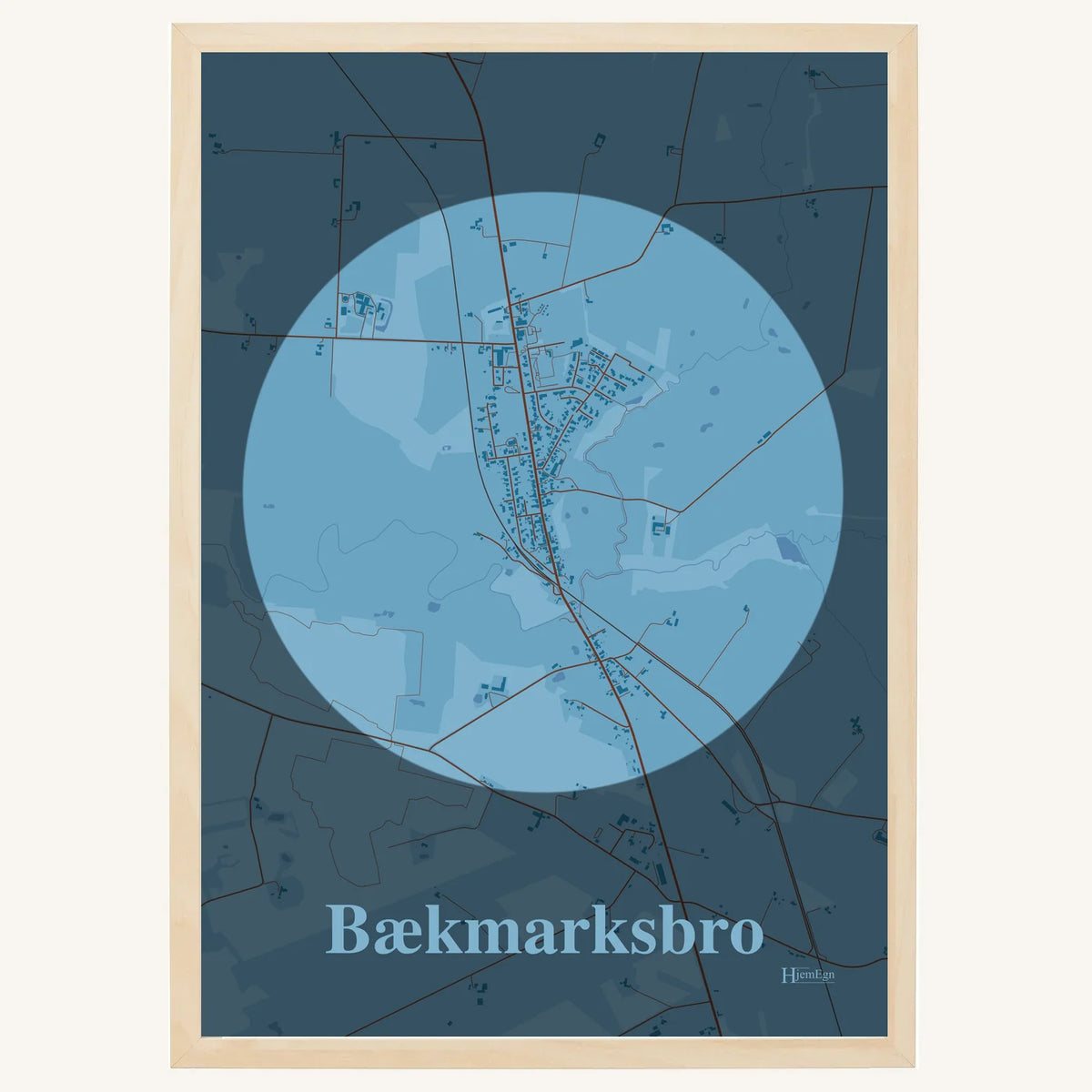 Bækmarksbro plakat – Centrum 2026 – Lys pastel blå