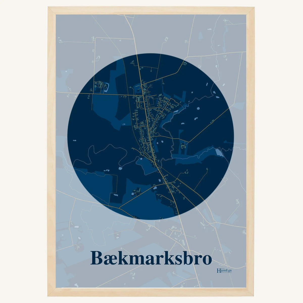 Bækmarksbro plakat – Centrum 2026 – Mørk blå
