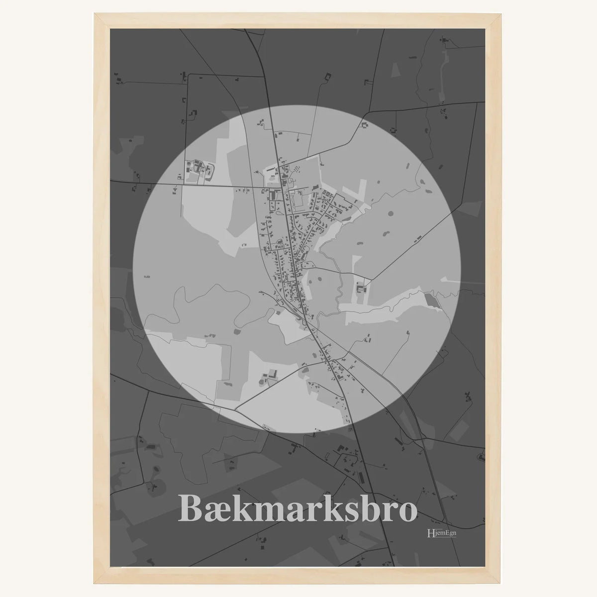 Bækmarksbro plakat – Centrum 2026 – Lys pastel grå