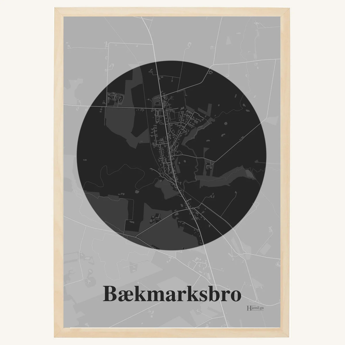 Bækmarksbro plakat – Centrum 2026 – Mørk grå