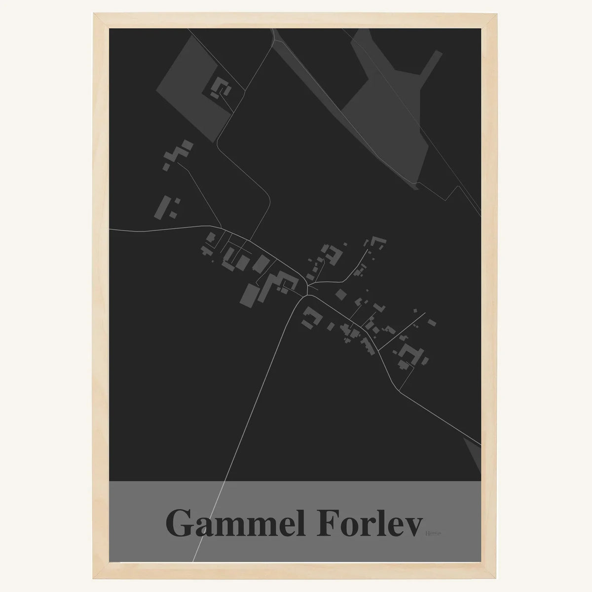 Gammel Forlev plakat – Firkantet 2026 – Mørk grå