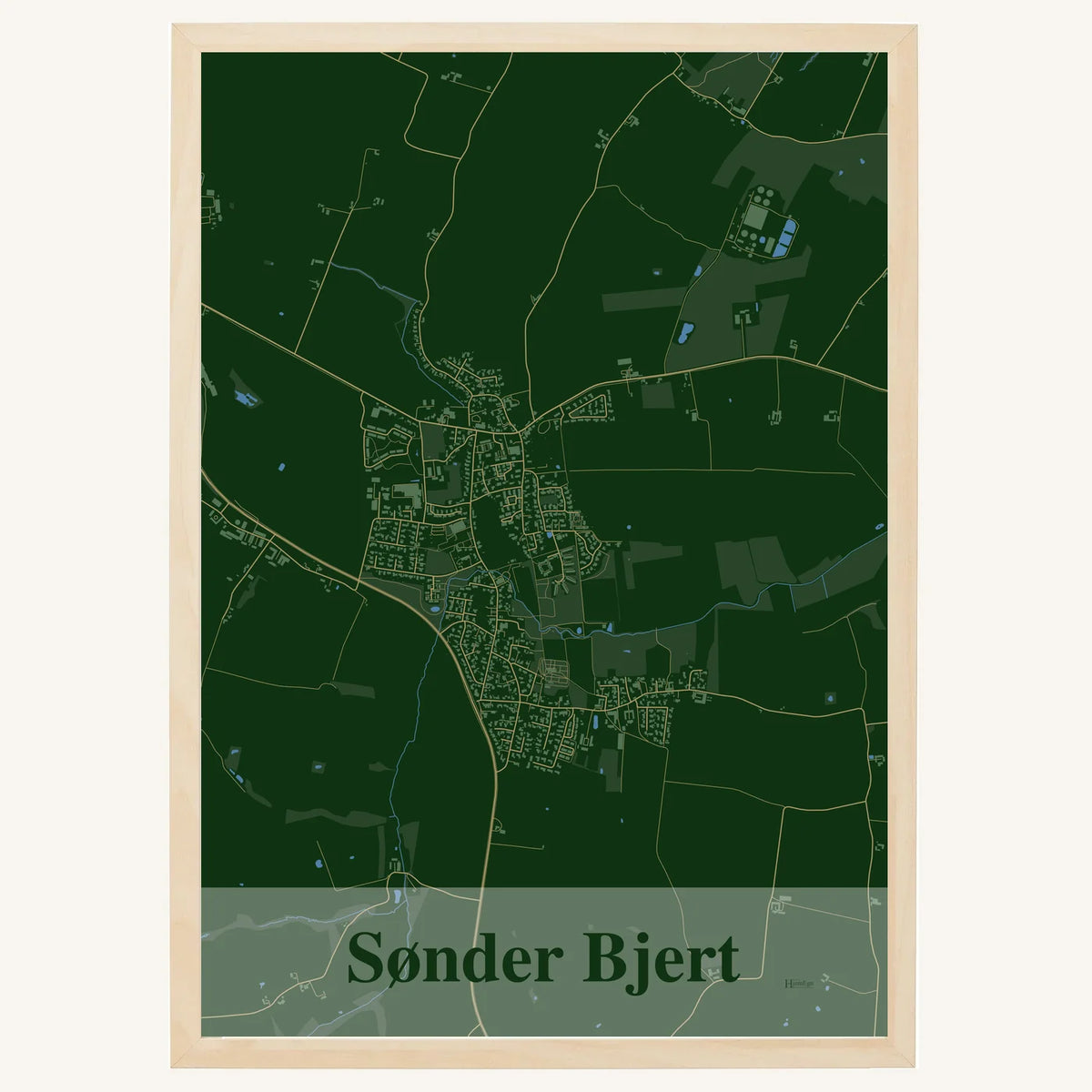 Sønder Bjert plakat – Firkantet 2026 – Mørk grøn