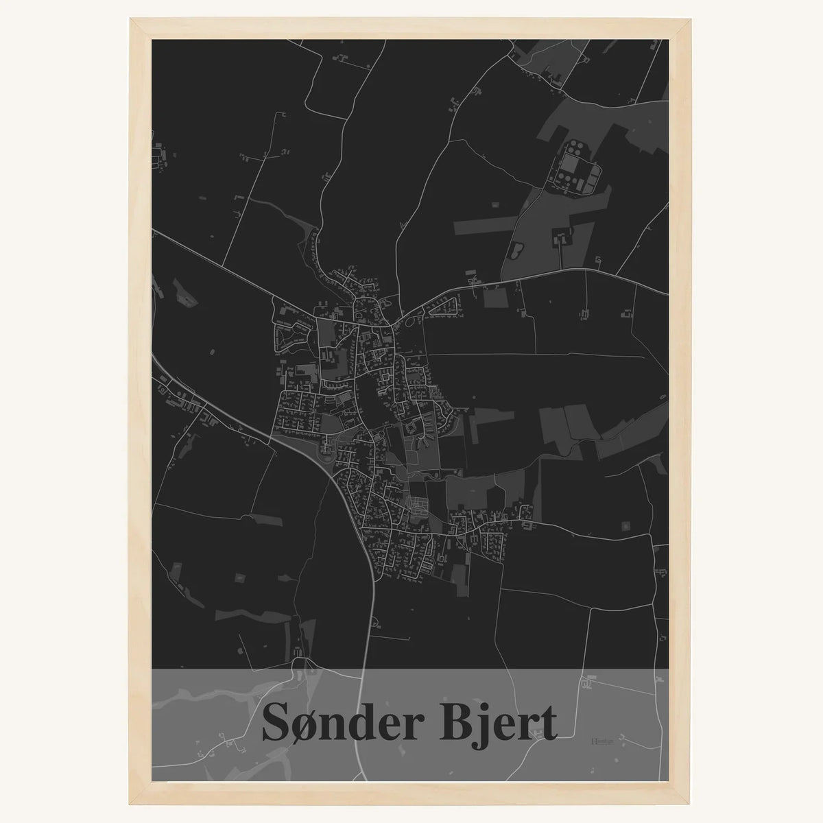 Sønder Bjert plakat – Firkantet 2026 – Mørk grå