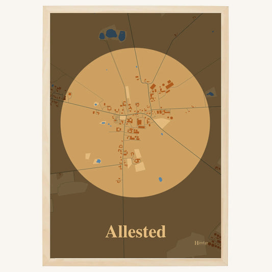 Allested plakat – Centrum 2026 – Lys pastel brun