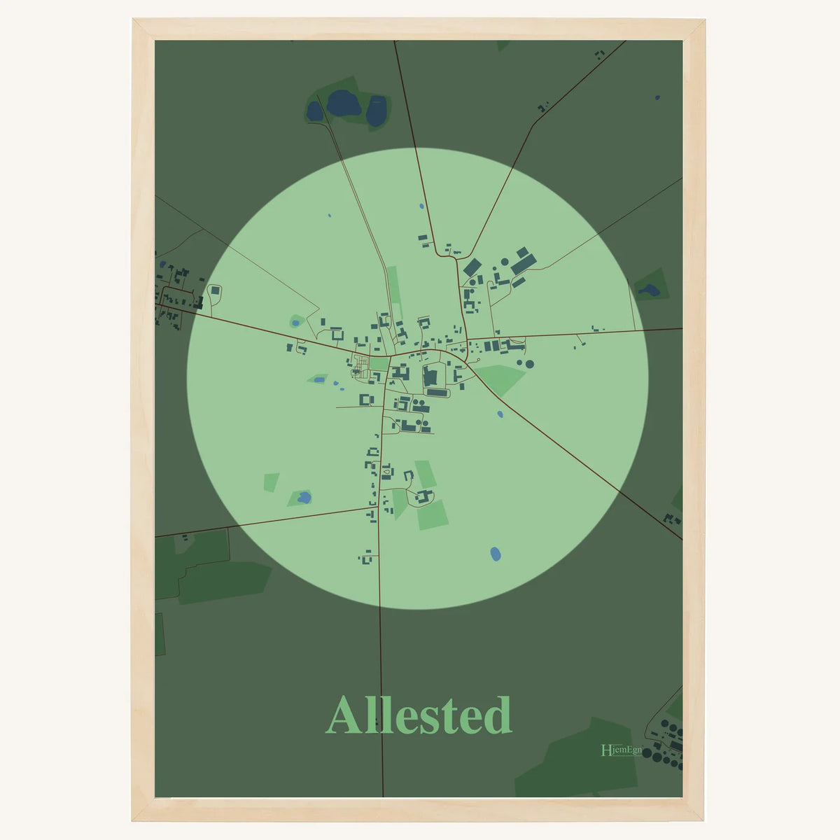 Allested plakat – Centrum 2026 – Lys pastel grøn