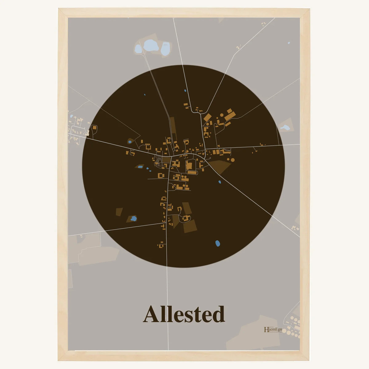 Allested plakat – Centrum 2026 – Mørk brun