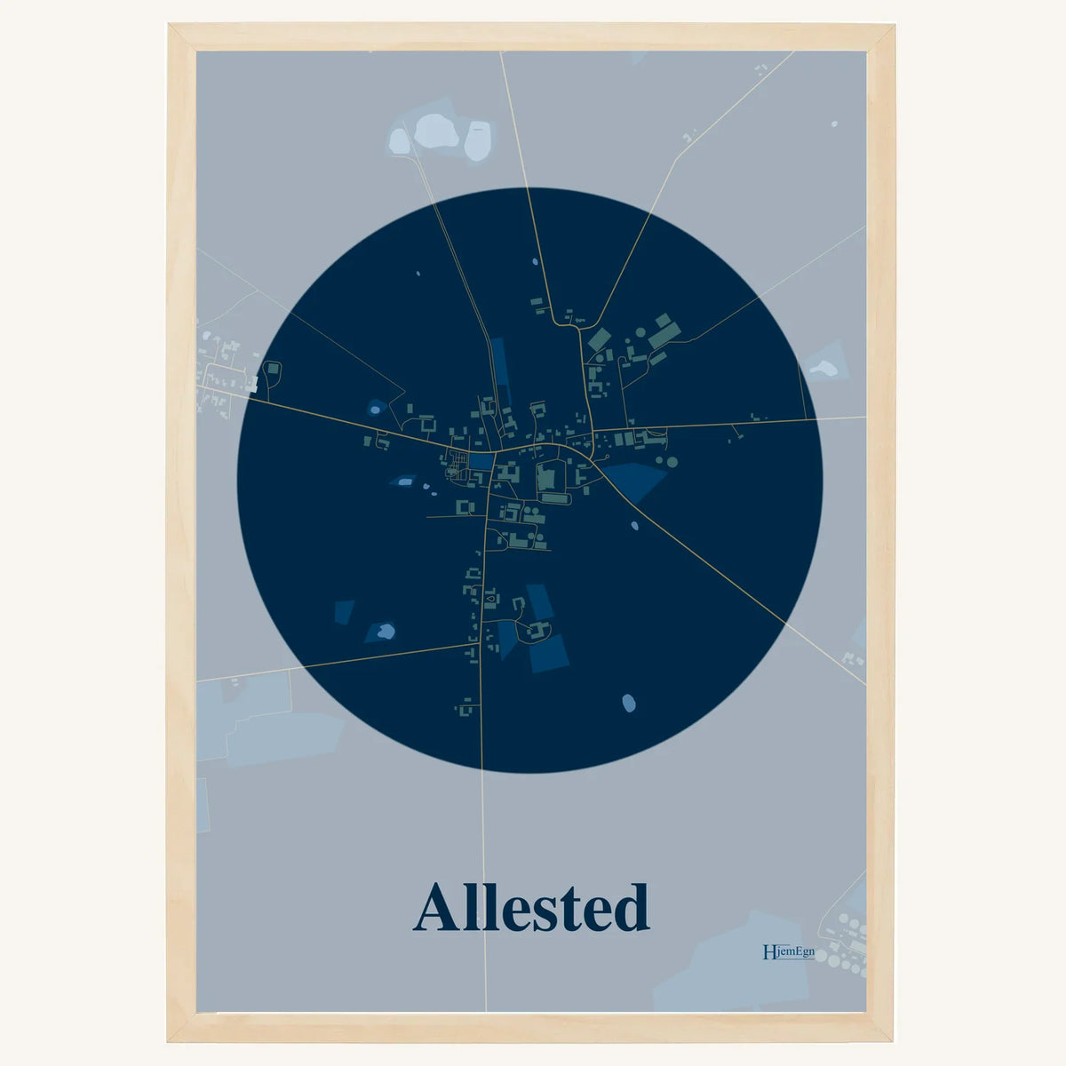 Allested plakat – Centrum 2026 – Mørk blå