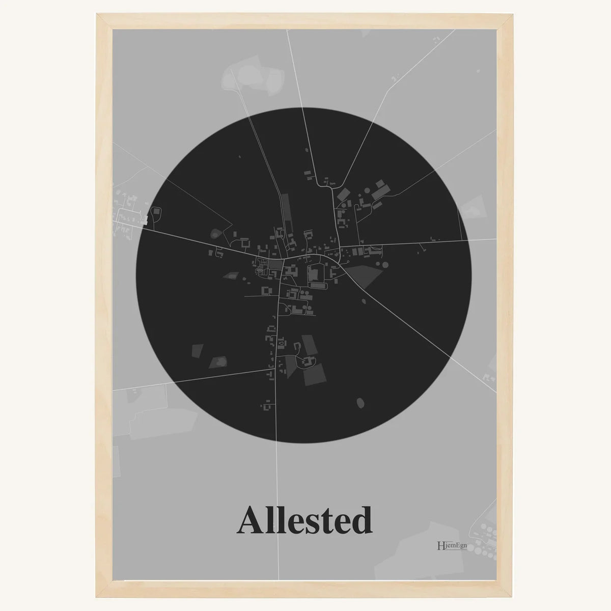 Allested plakat – Centrum 2026 – Mørk grå