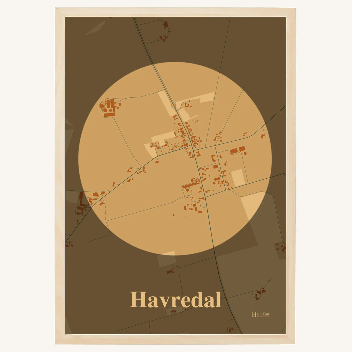 Havredal plakat – Centrum 2026 – Lys pastel brun