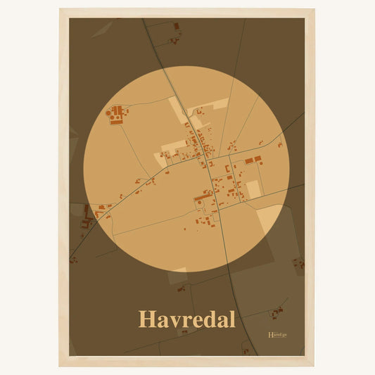 Havredal plakat – Centrum 2026 – Lys pastel brun