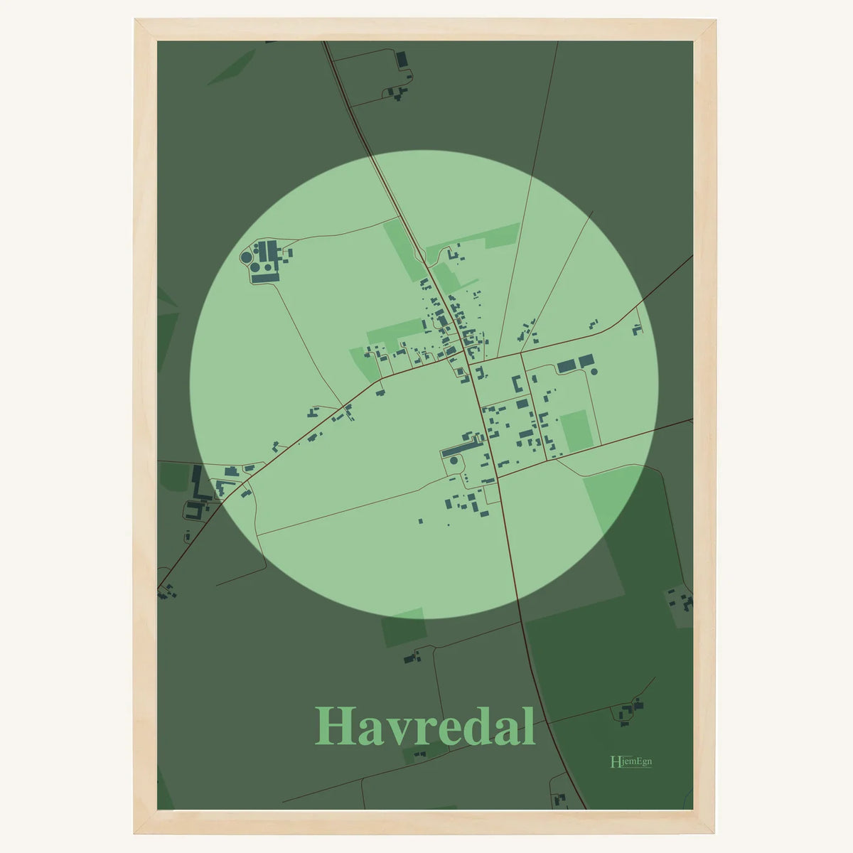 Havredal plakat – Centrum 2026 – Lys pastel grøn