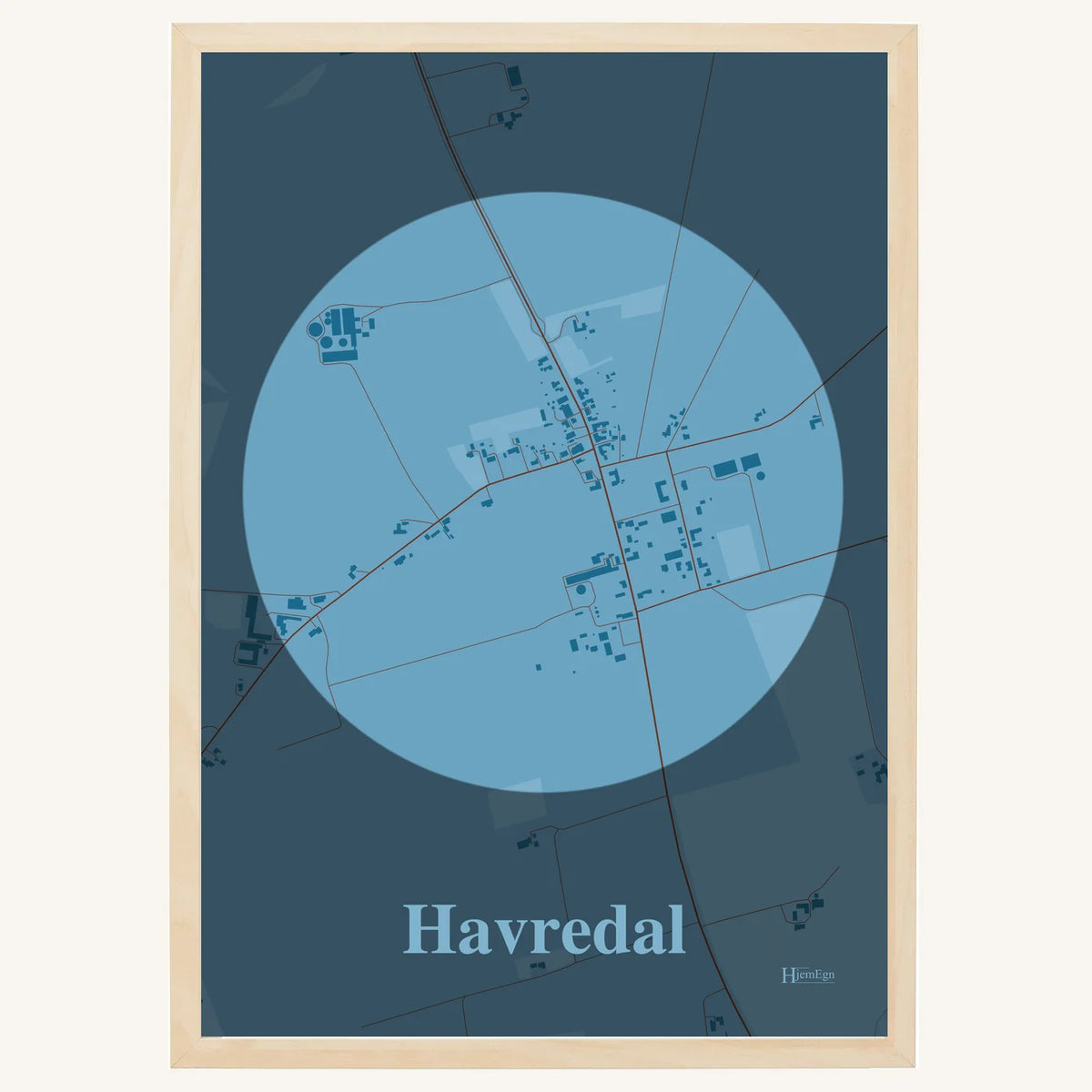 Havredal plakat – Centrum 2026 – Lys pastel blå