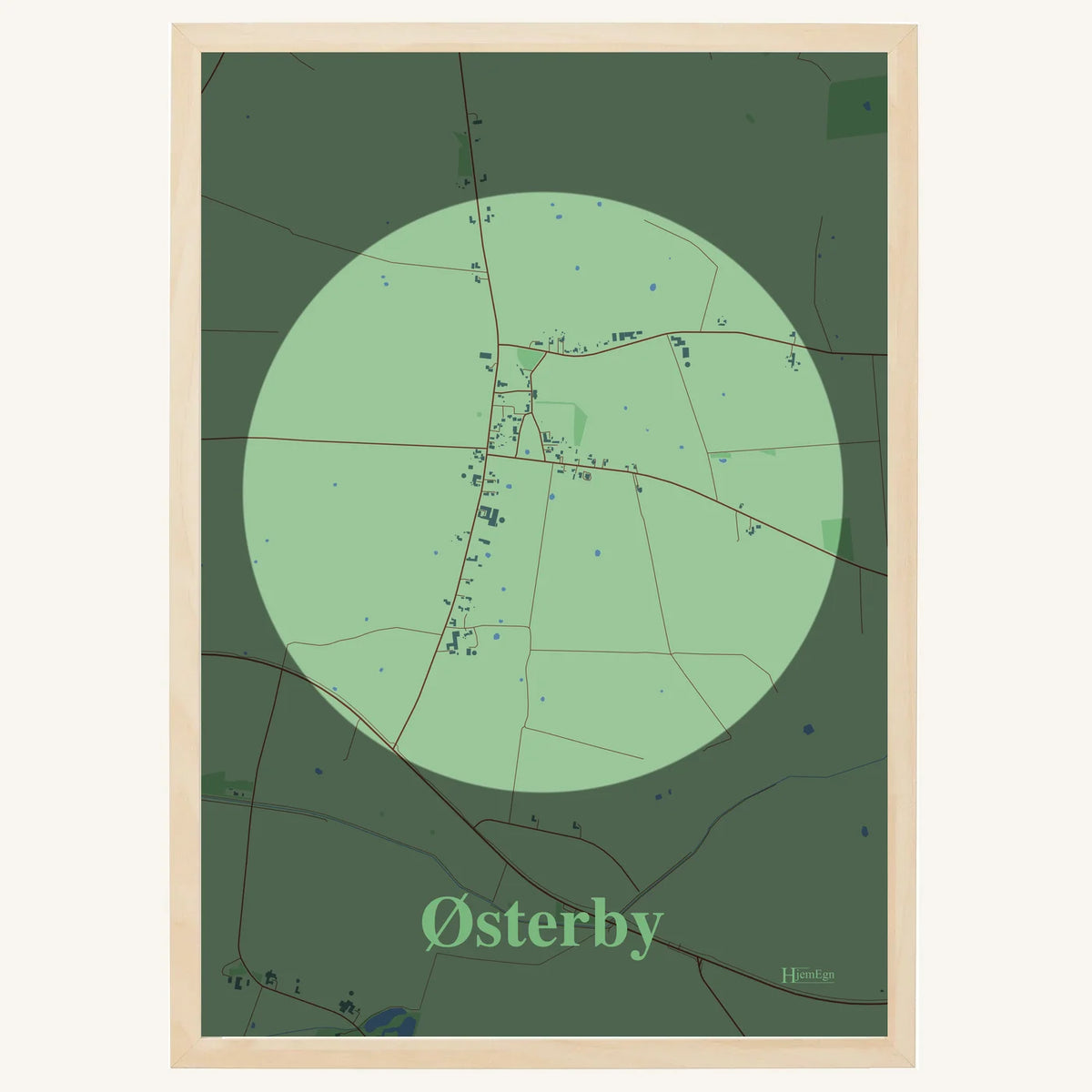 Østerby plakat – Centrum 2026 – Lys pastel grøn
