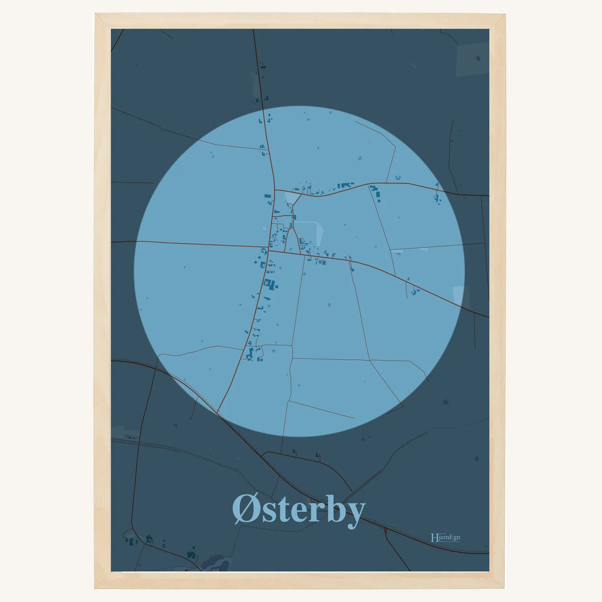 Østerby plakat – Centrum 2026 – Lys pastel blå
