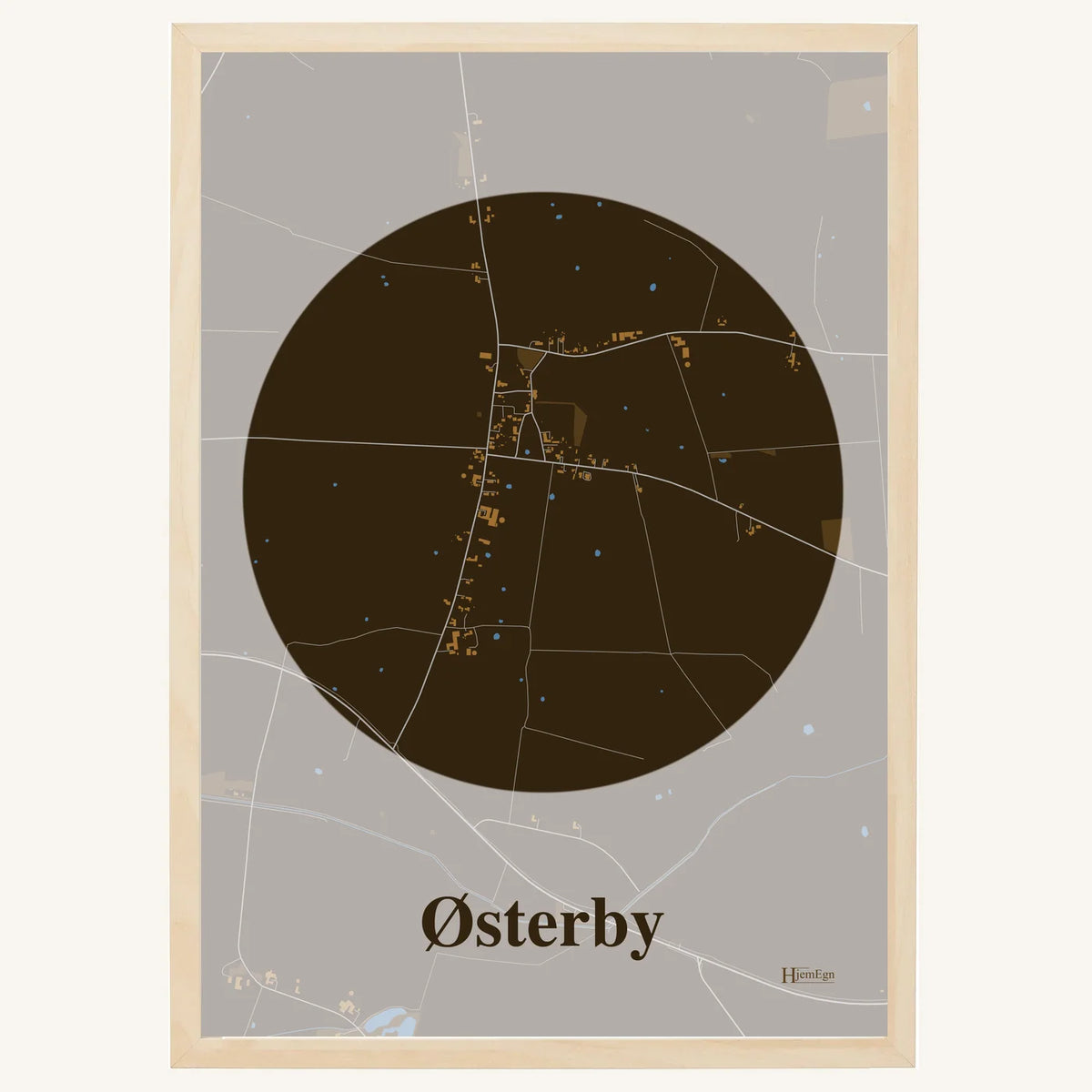 Østerby plakat – Centrum 2026 – Mørk brun