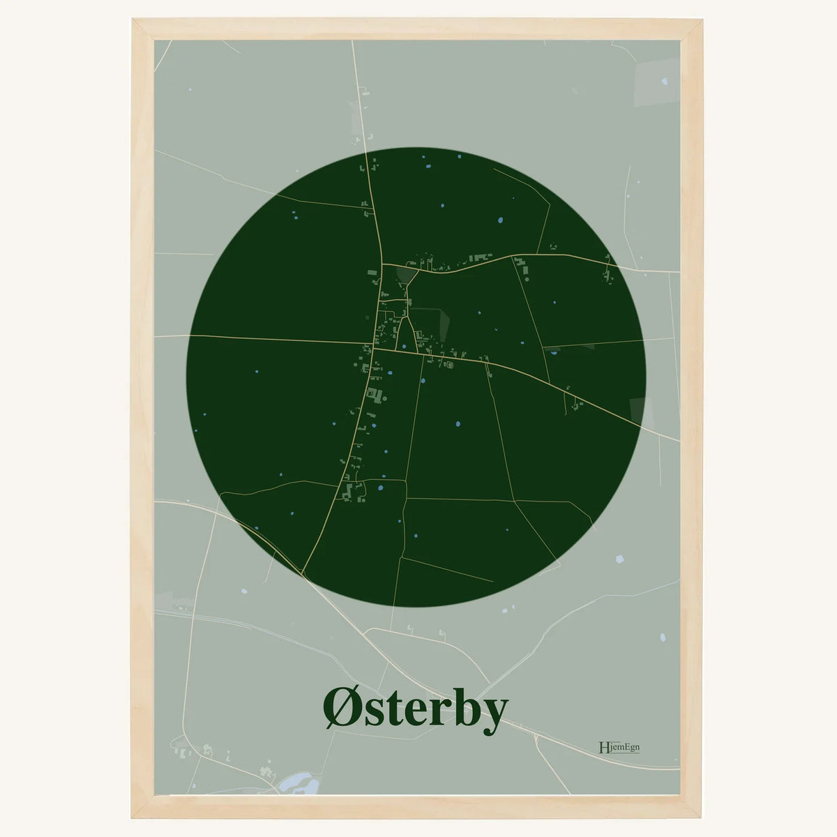 Østerby plakat – Centrum 2026 – Mørk grøn