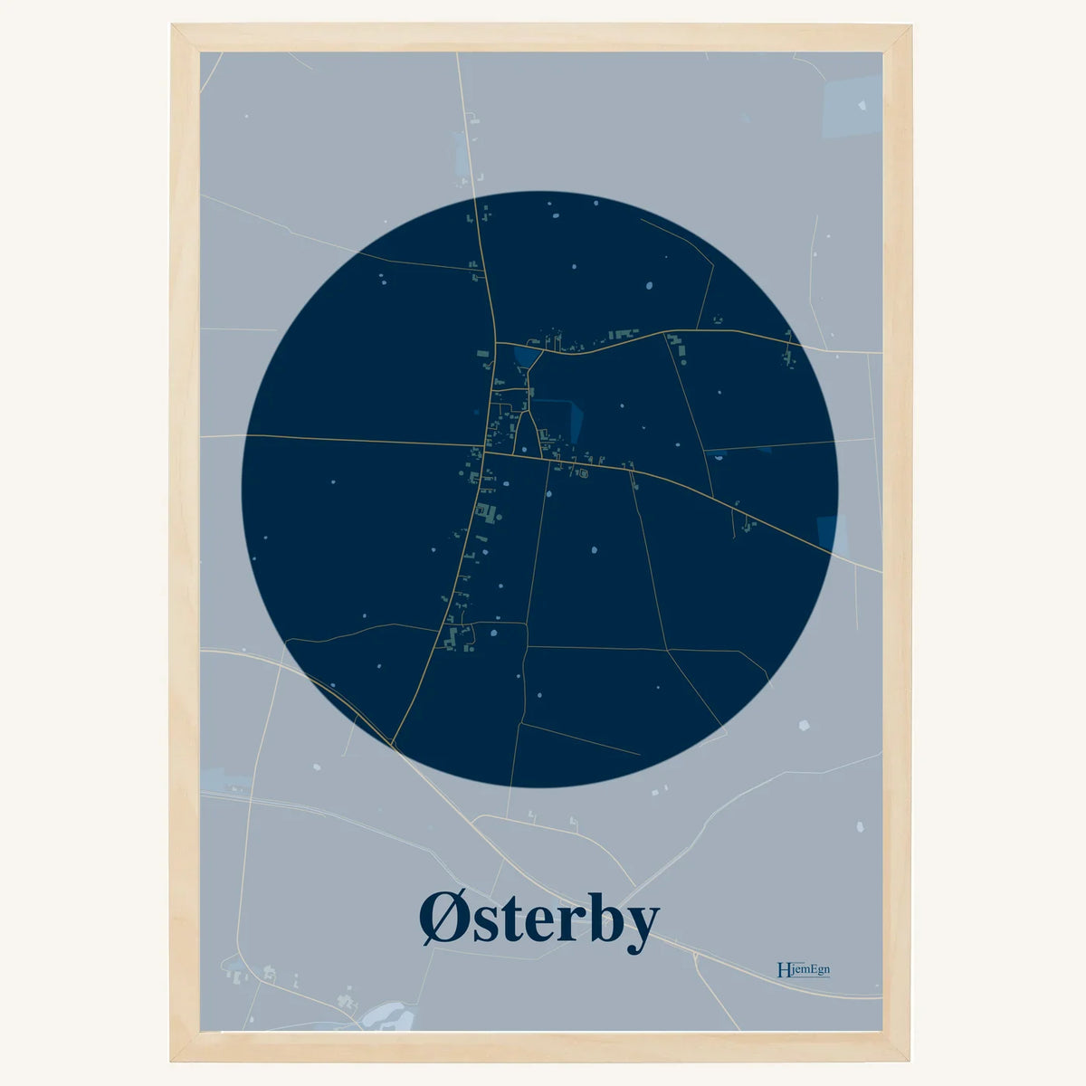 Østerby plakat – Centrum 2026 – Mørk blå