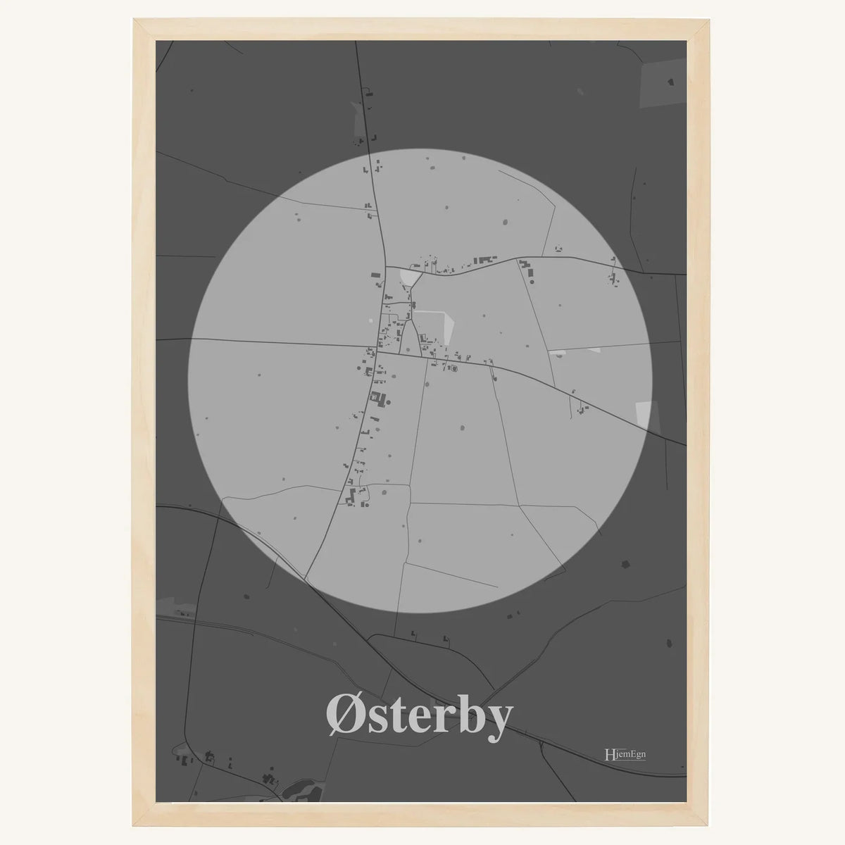 Østerby plakat – Centrum 2026 – Lys pastel grå