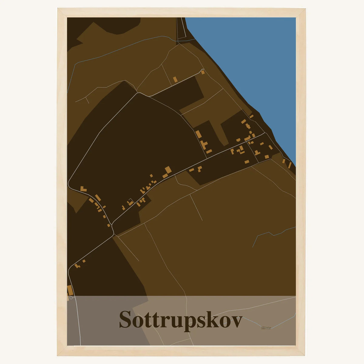 Sottrupskov plakat – Firkantet 2026 – Mørk brun