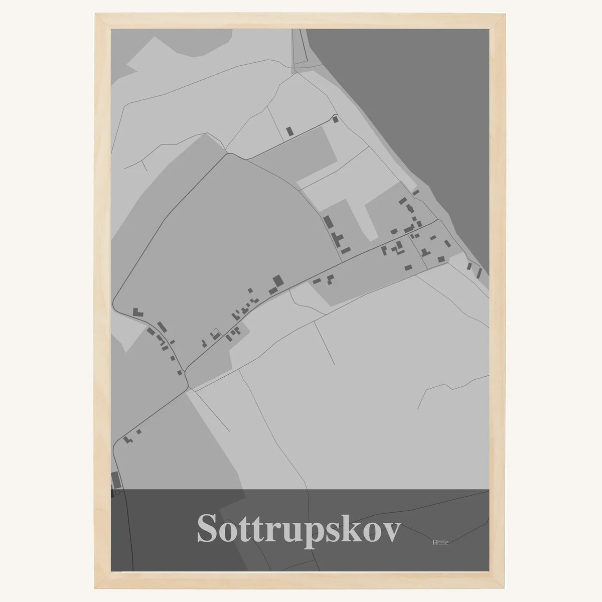 Sottrupskov plakat – Firkantet 2026 – Lys pastel grå