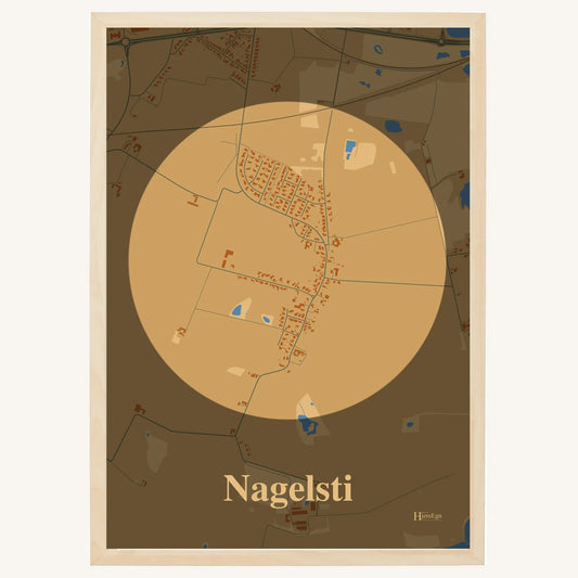 Nagelsti plakat – Centrum 2026 – Lys pastel brun