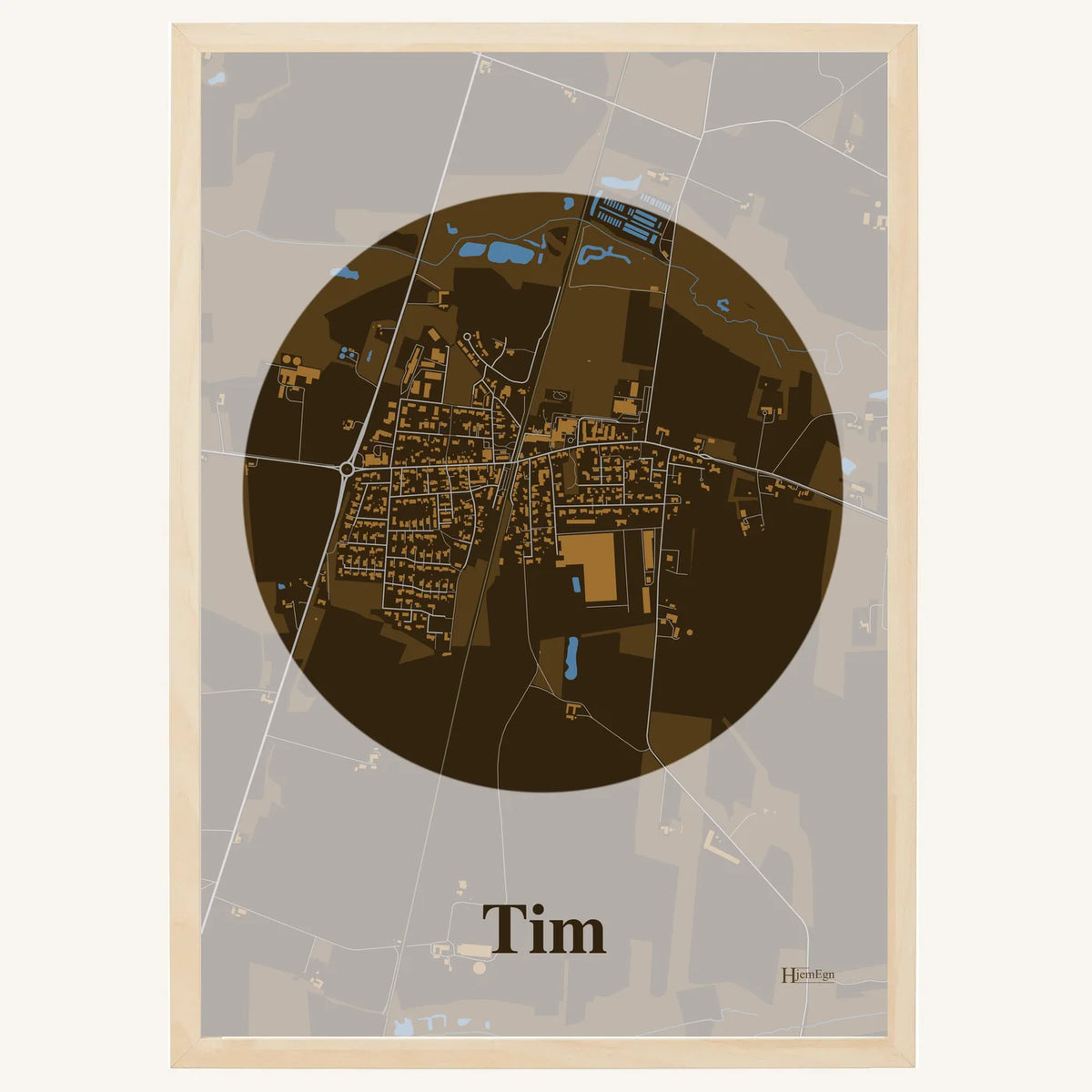 Tim plakat – Centrum 2026 – Mørk brun