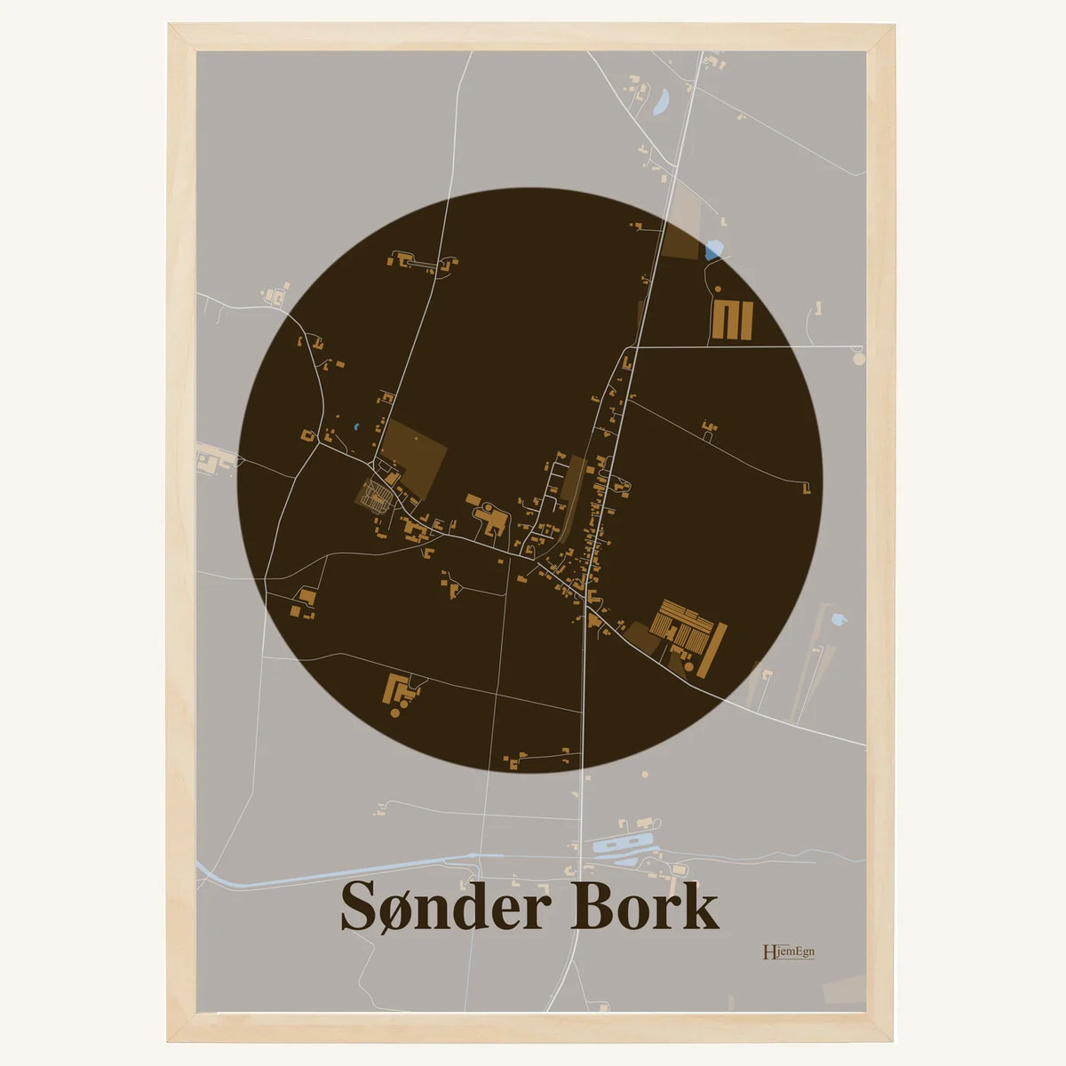 Sønder Bork plakat – Centrum 2026 – Mørk brun