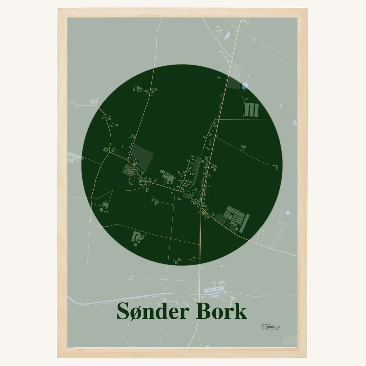 Sønder Bork plakat – Centrum 2026 – Mørk grøn