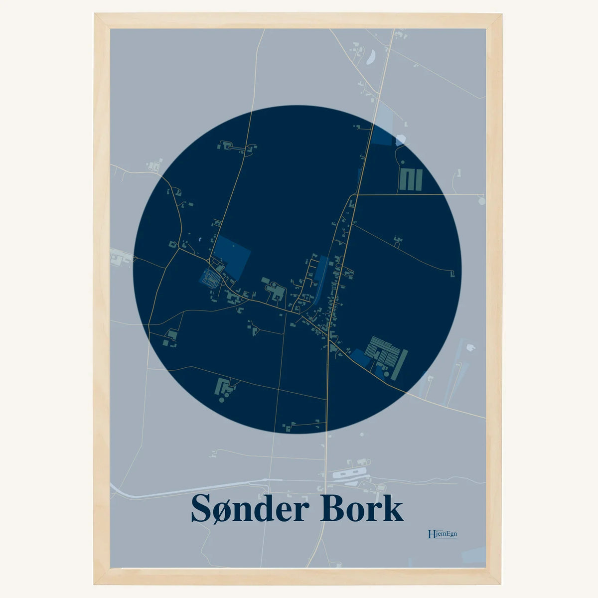 Sønder Bork plakat – Centrum 2026 – Mørk blå