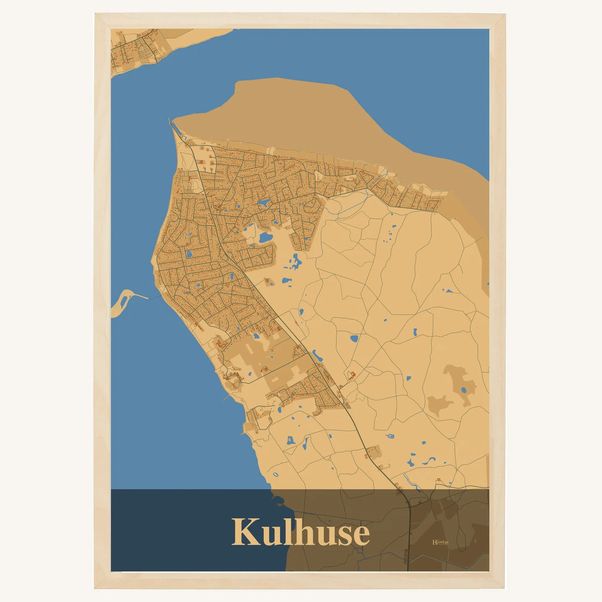 Kulhuse plakat – Firkantet 2026 – Lys pastel brun