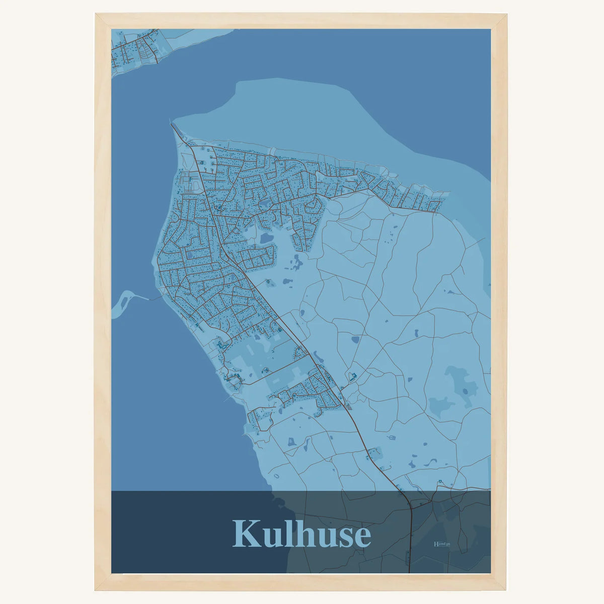 Kulhuse plakat – Firkantet 2026 – Lys pastel blå
