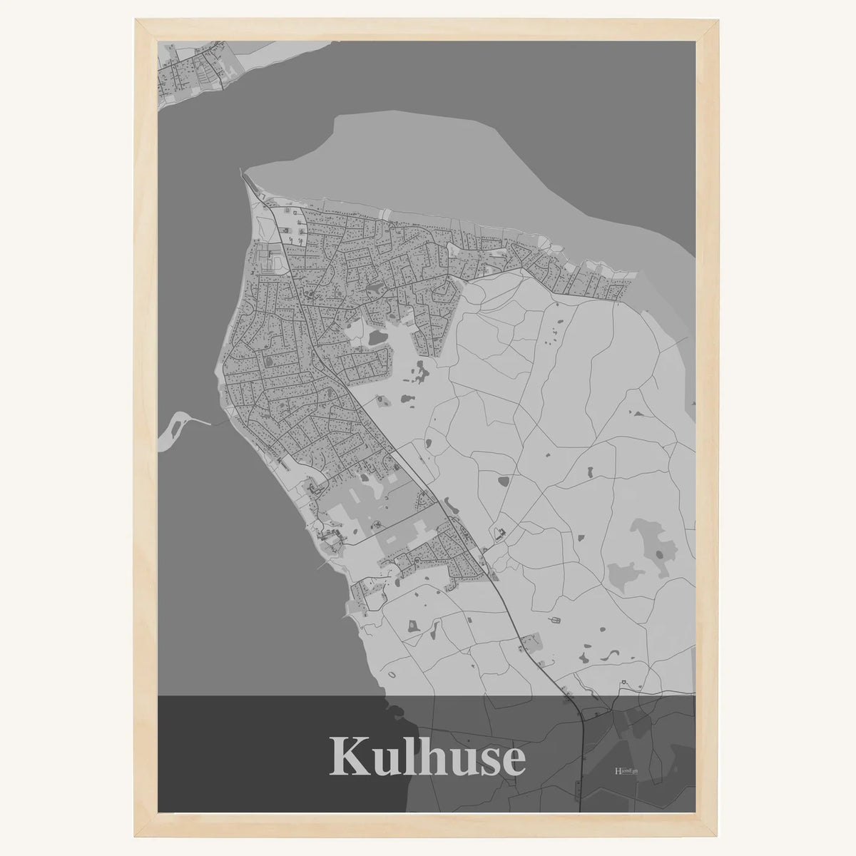 Kulhuse plakat – Firkantet 2026 – Lys pastel grå