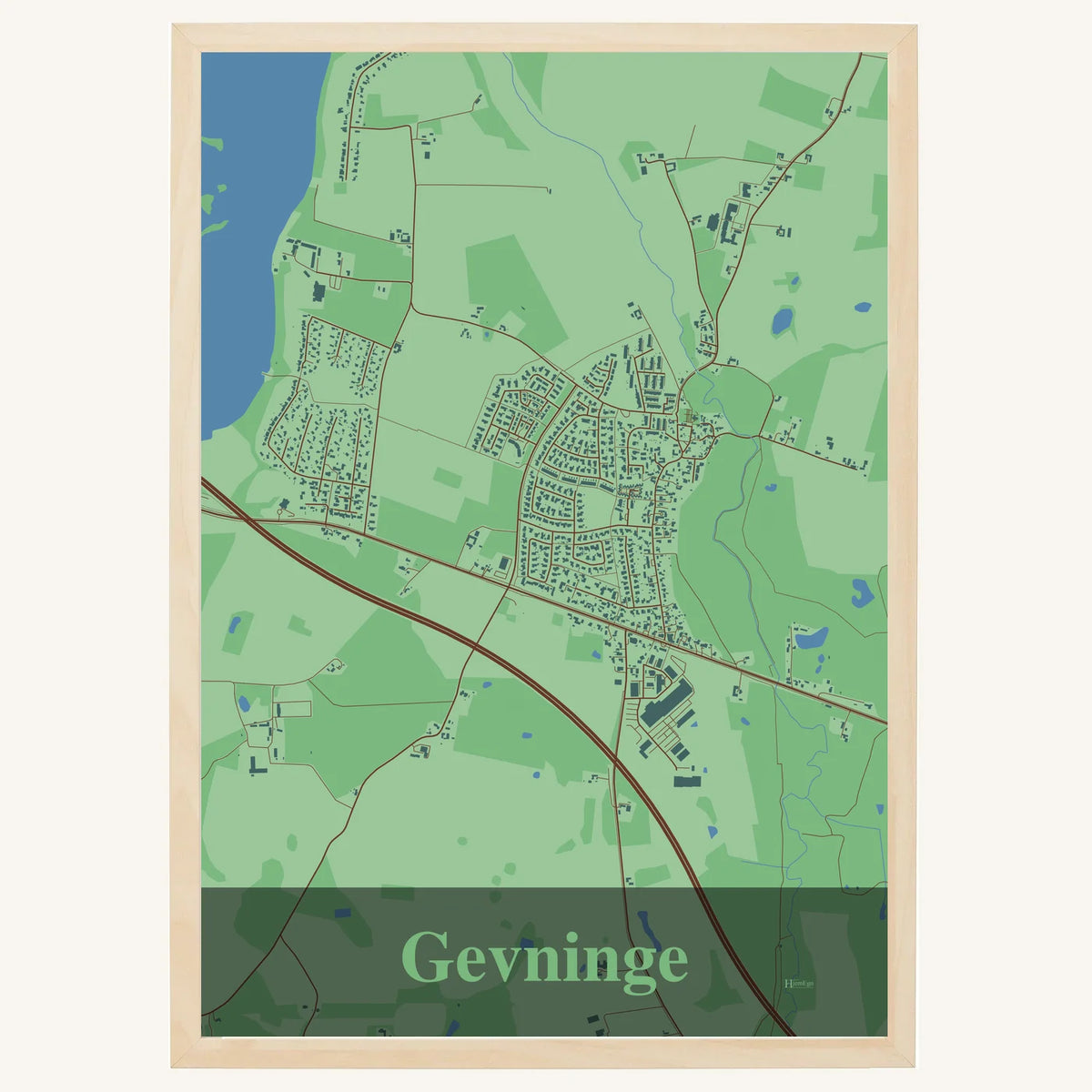 Gevninge plakat – Firkantet 2026 – Lys pastel grøn