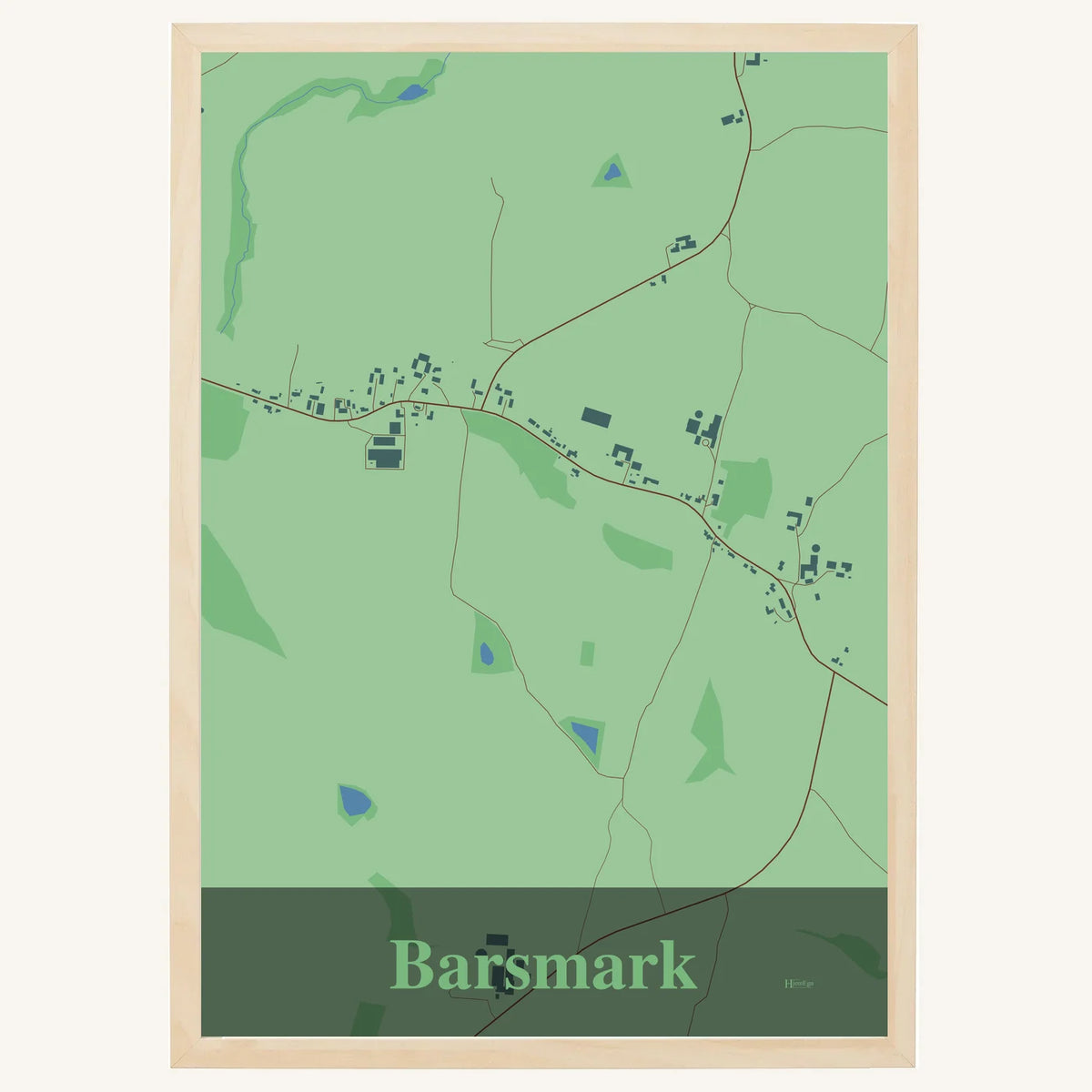 Barsmark plakat – Firkantet 2026 – Lys pastel grøn