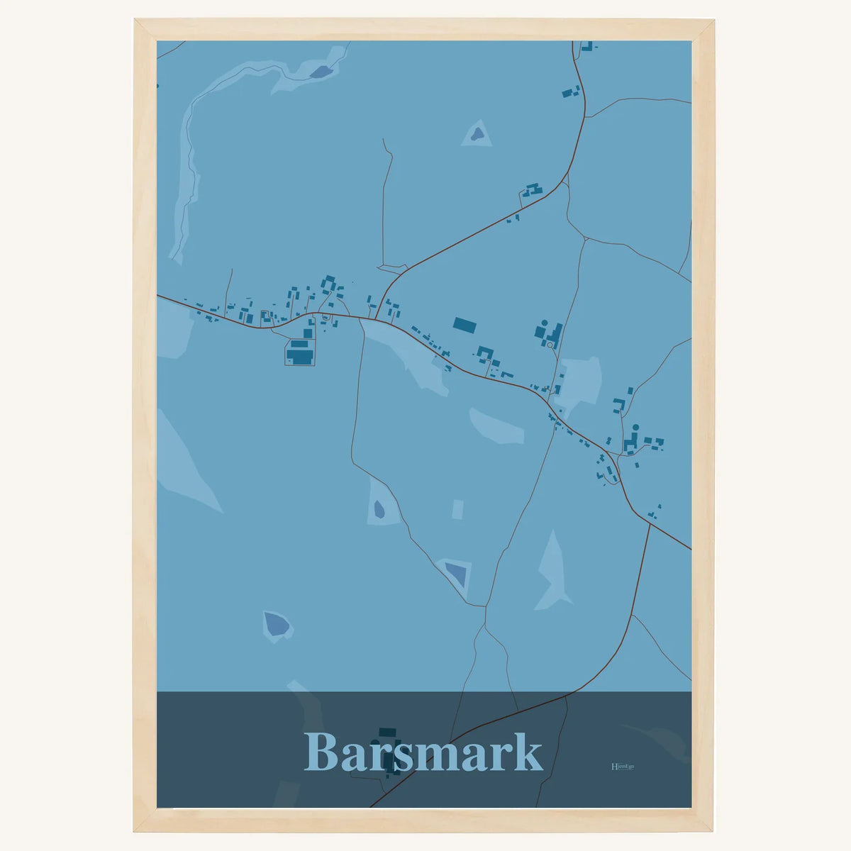 Barsmark plakat – Firkantet 2026 – Lys pastel blå