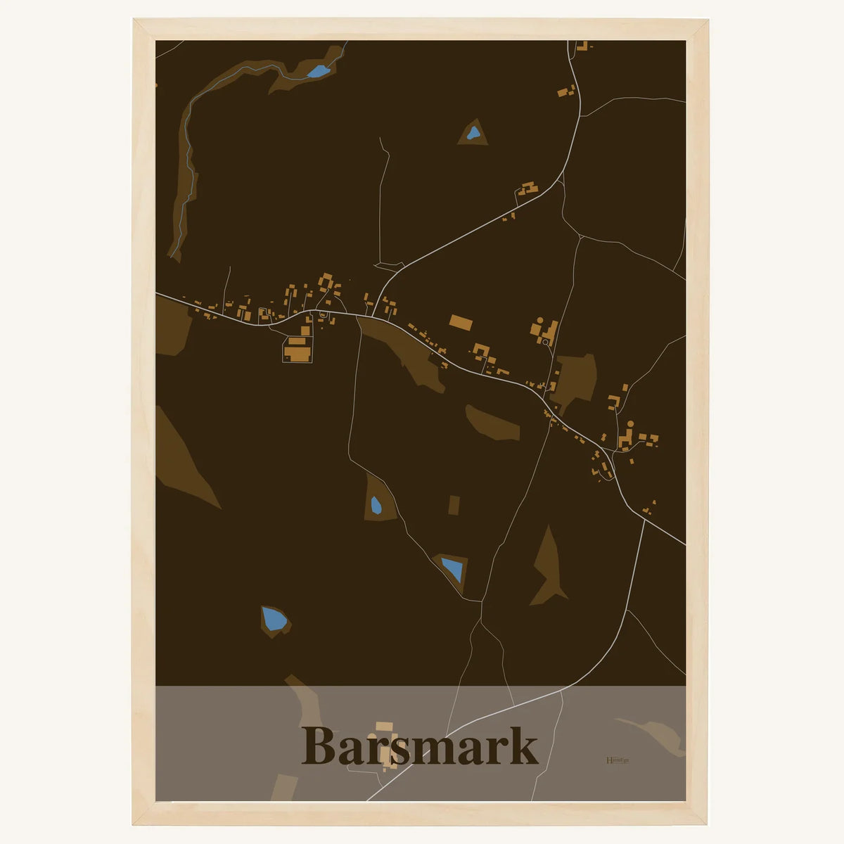 Barsmark plakat – Firkantet 2026 – Mørk brun