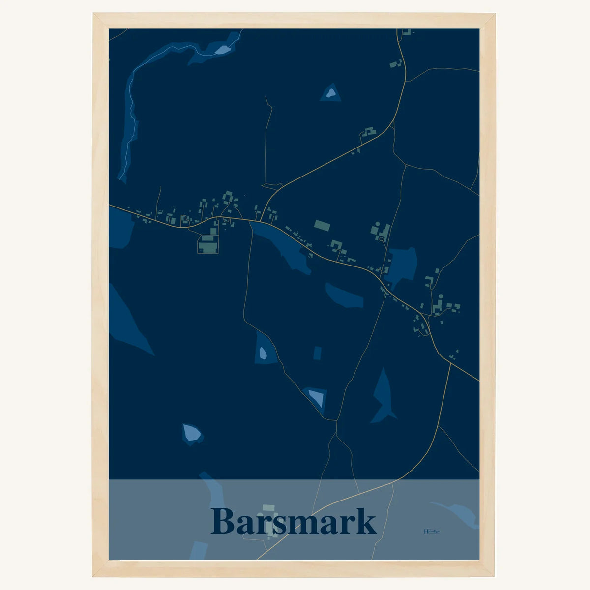 Barsmark plakat – Firkantet 2026 – Mørk blå