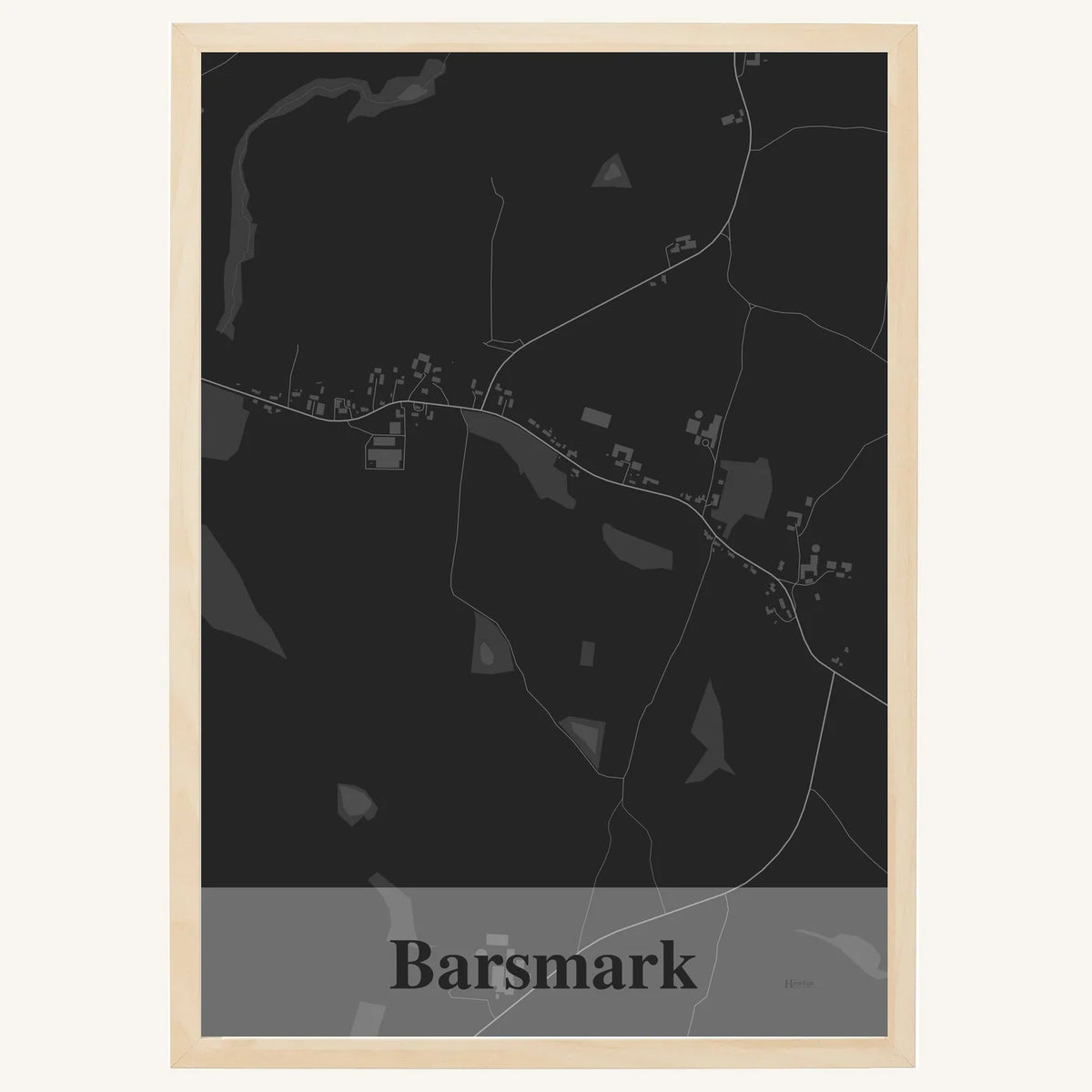 Barsmark plakat – Firkantet 2026 – Mørk grå