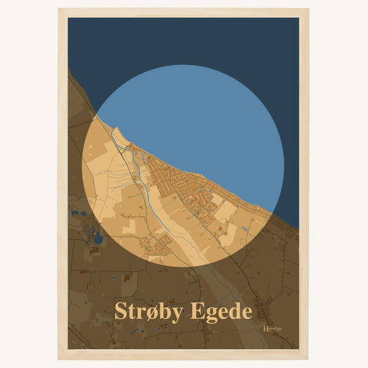 Strøby Egede Plakat – Lys pastel brun
