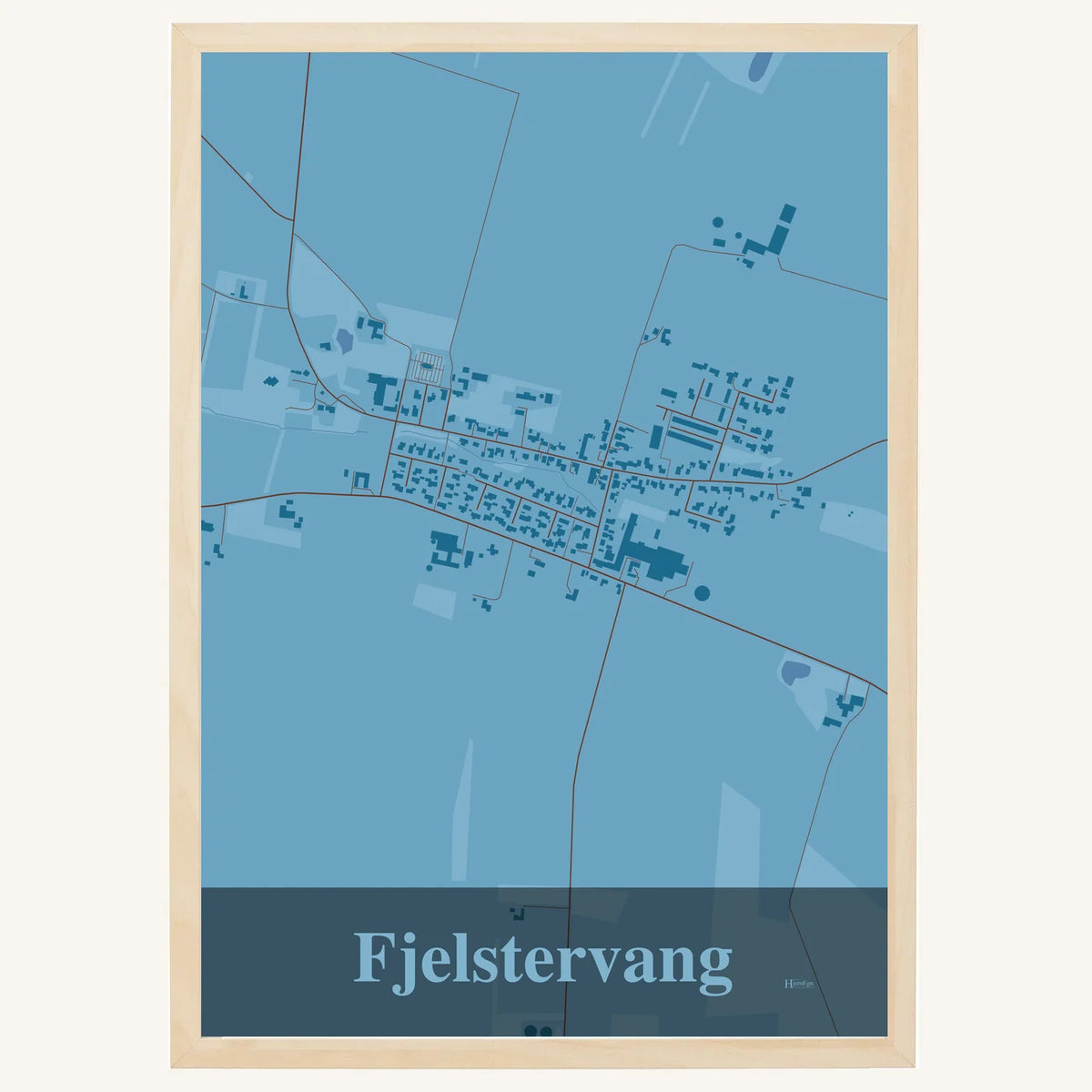 Fjelstervang plakat – Firkantet 2026 – Lys pastel blå