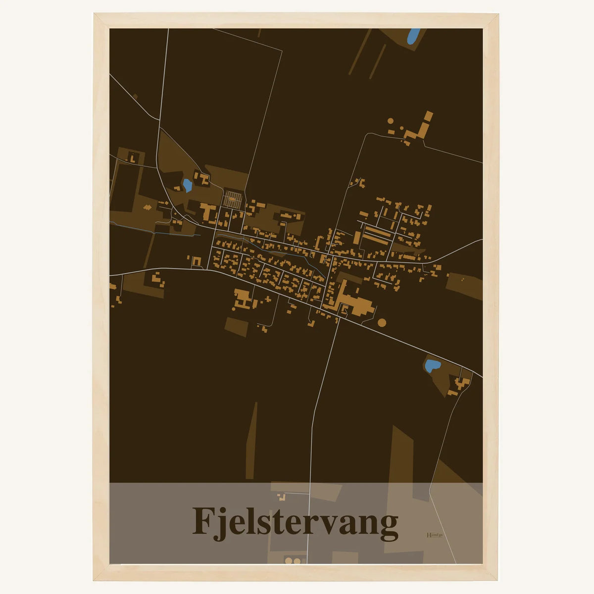 Fjelstervang plakat – Firkantet 2026 – Mørk brun