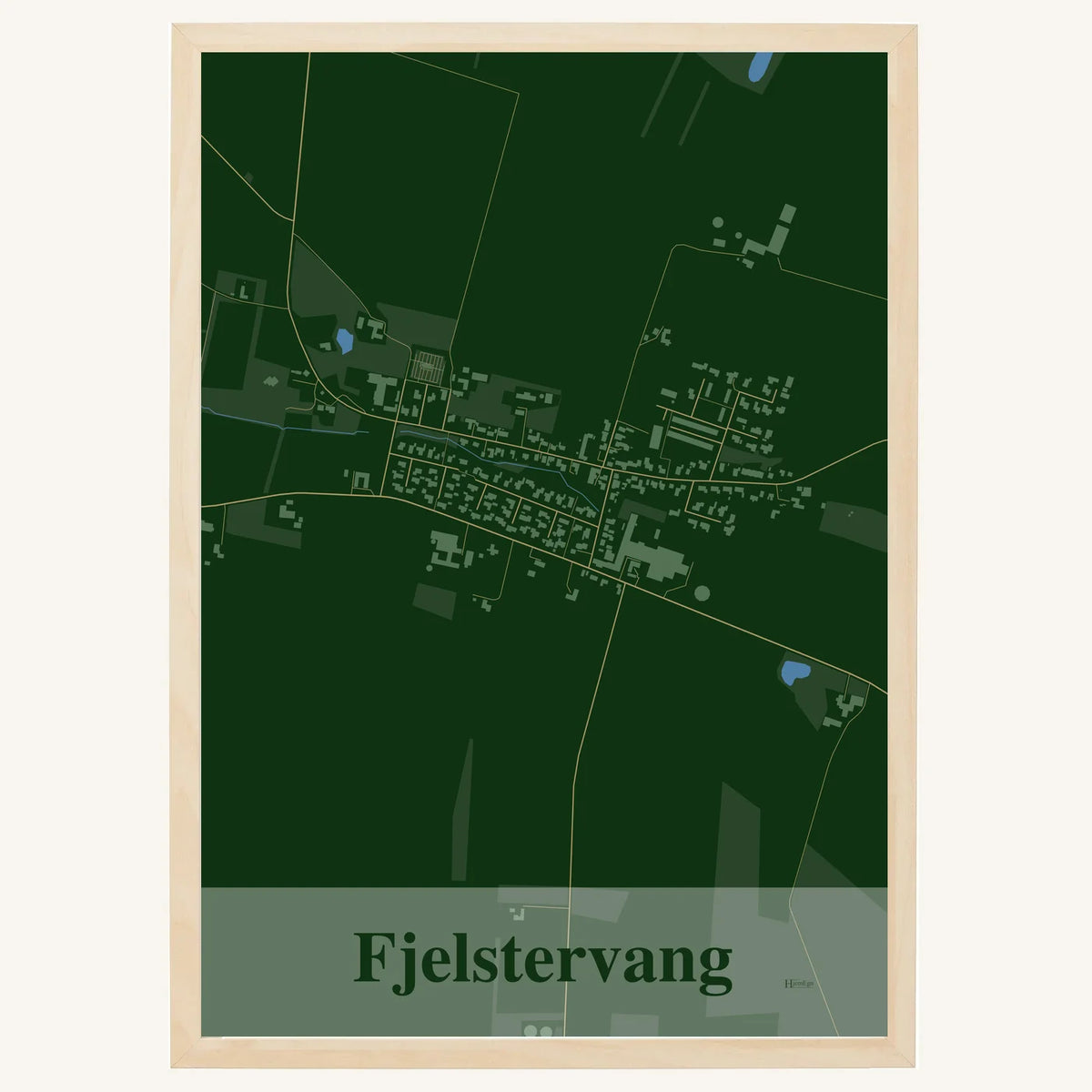 Fjelstervang plakat – Firkantet 2026 – Mørk grøn