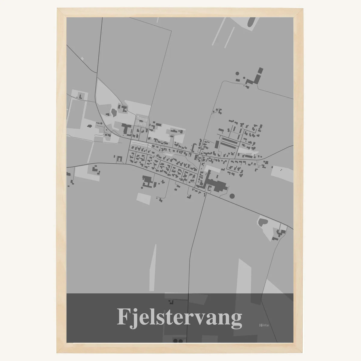 Fjelstervang plakat – Firkantet 2026 – Lys pastel grå