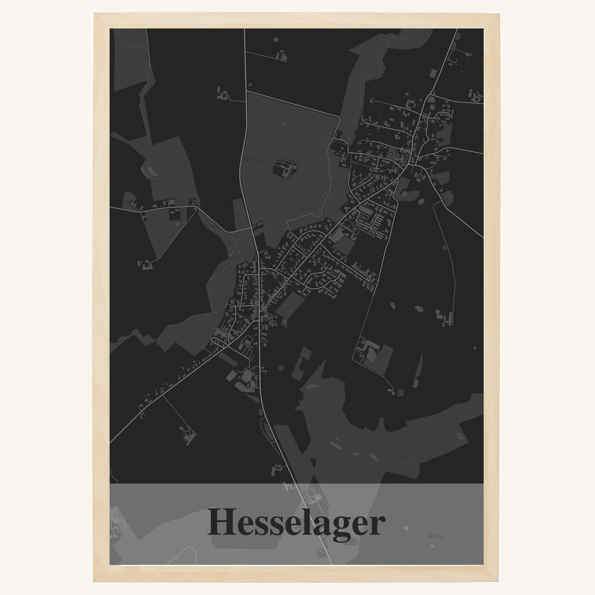 Hesselager plakat – Firkantet 2026 – Mørk grå
