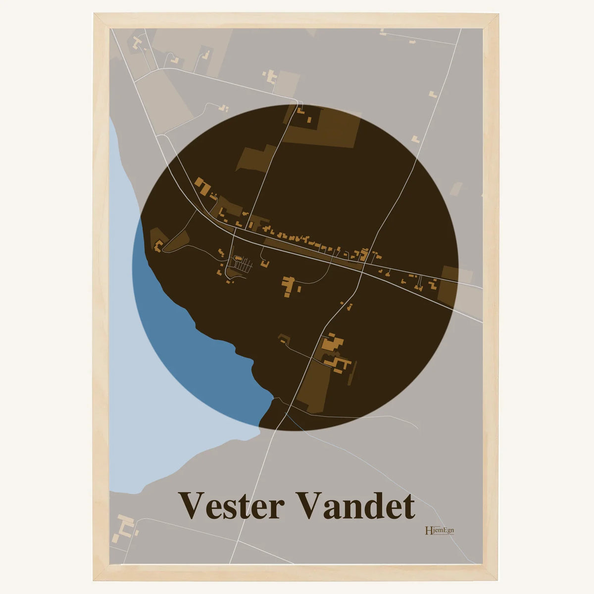 Vester Vandet plakat – Centrum 2026 – Mørk brun