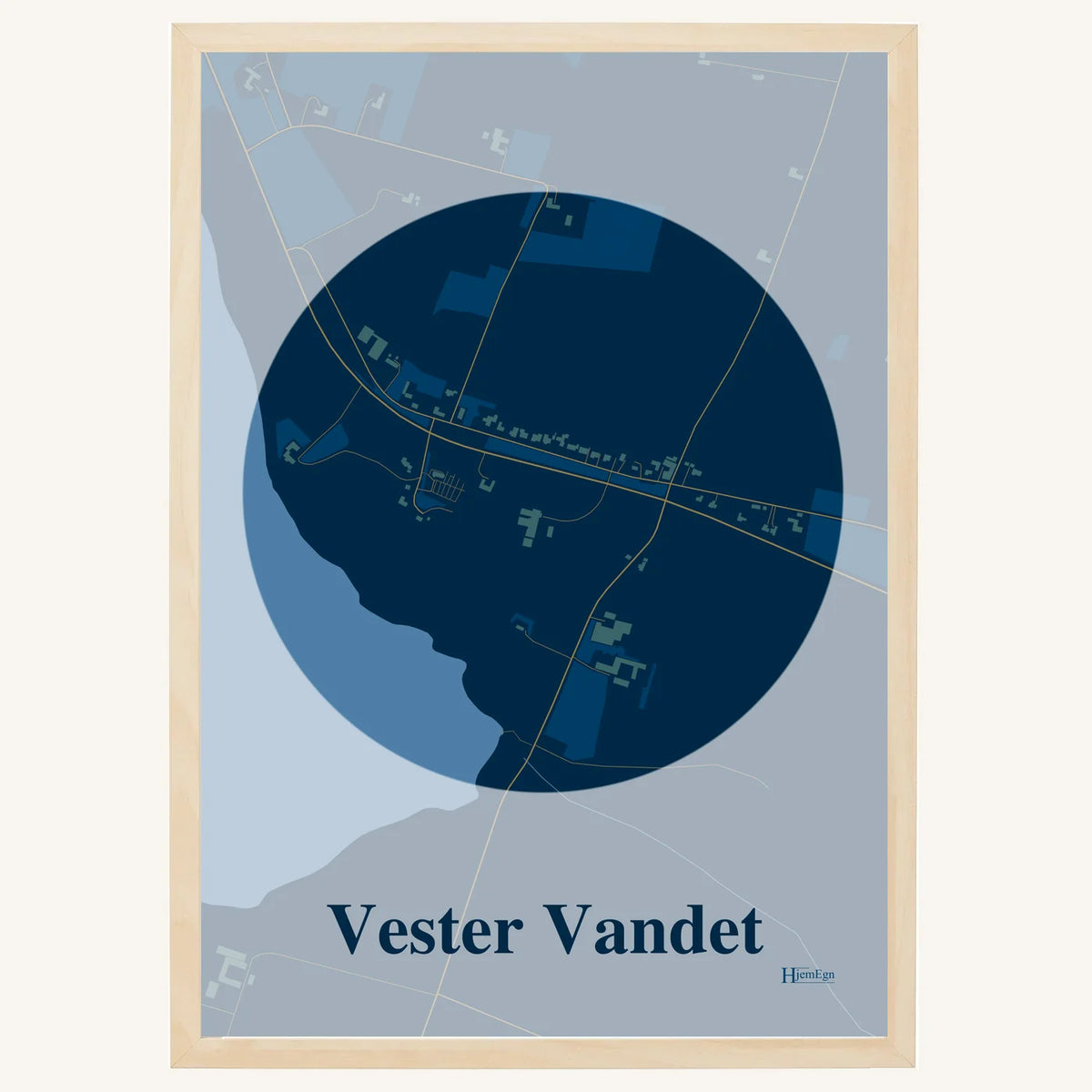 Vester Vandet plakat – Centrum 2026 – Mørk blå