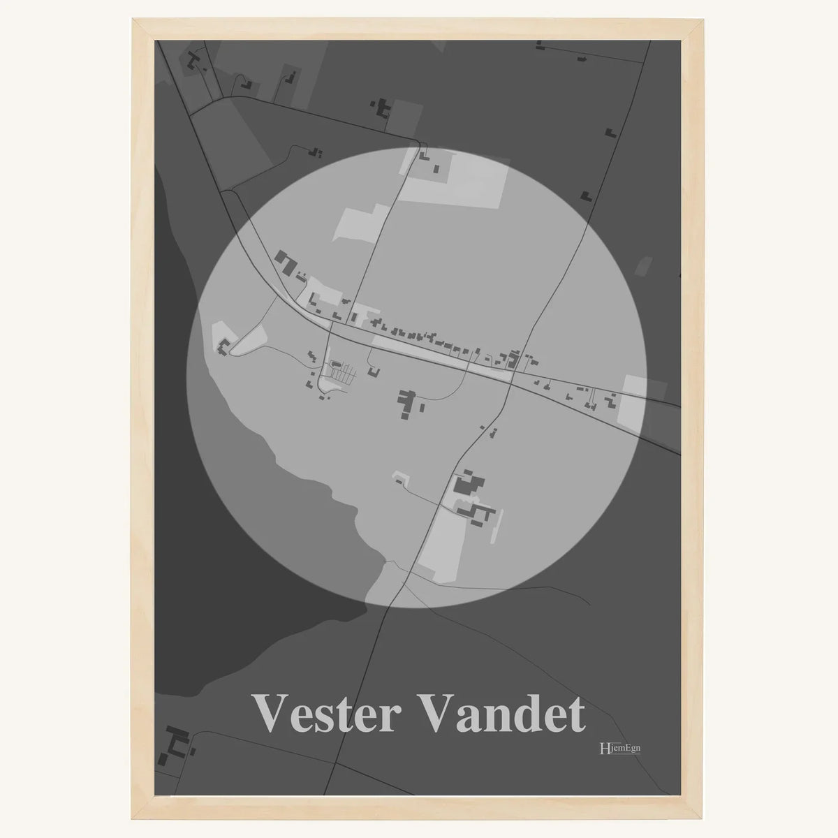 Vester Vandet plakat – Centrum 2026 – Lys pastel grå